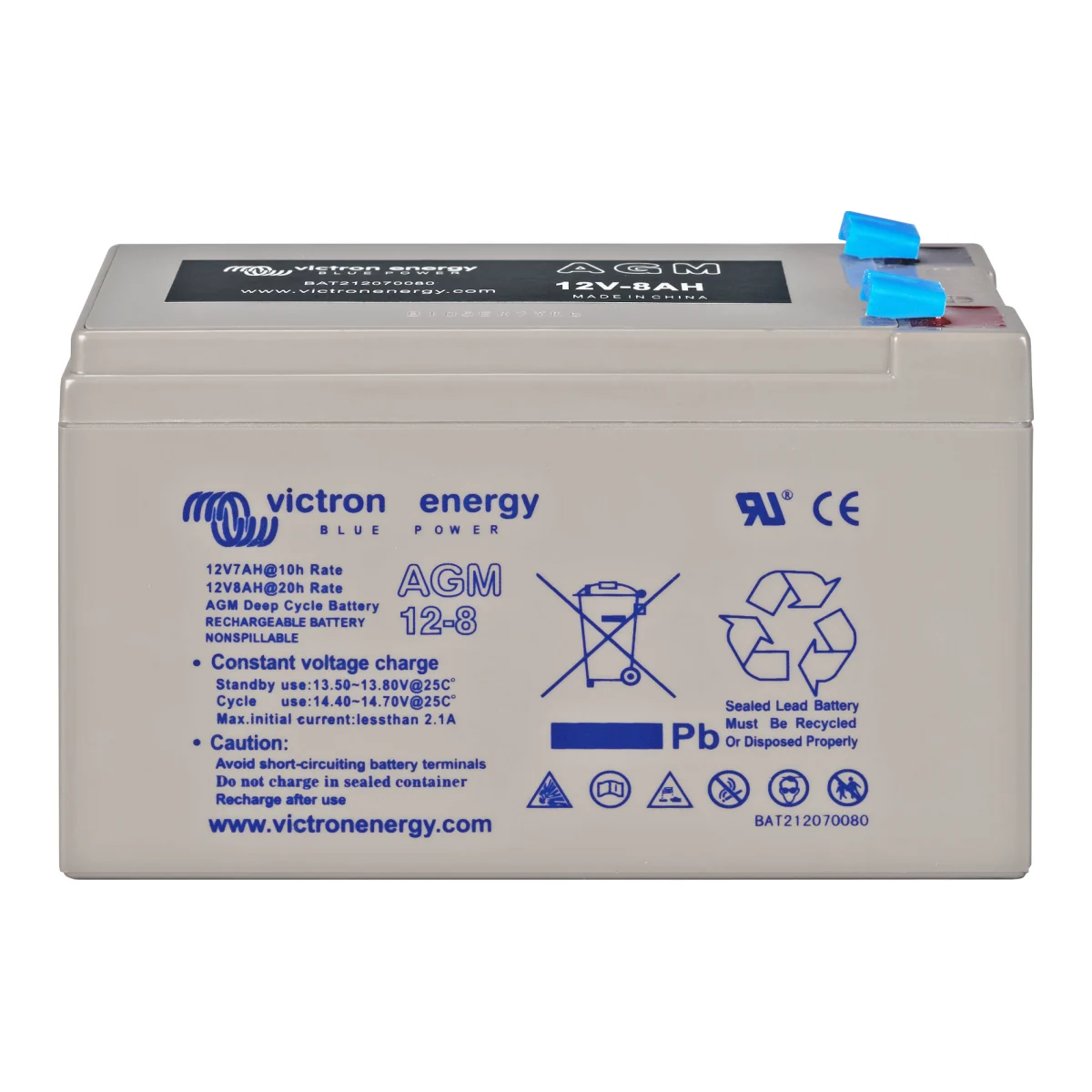 Victron Energy 12V/8Ah AGM Deep Cycle Batt.