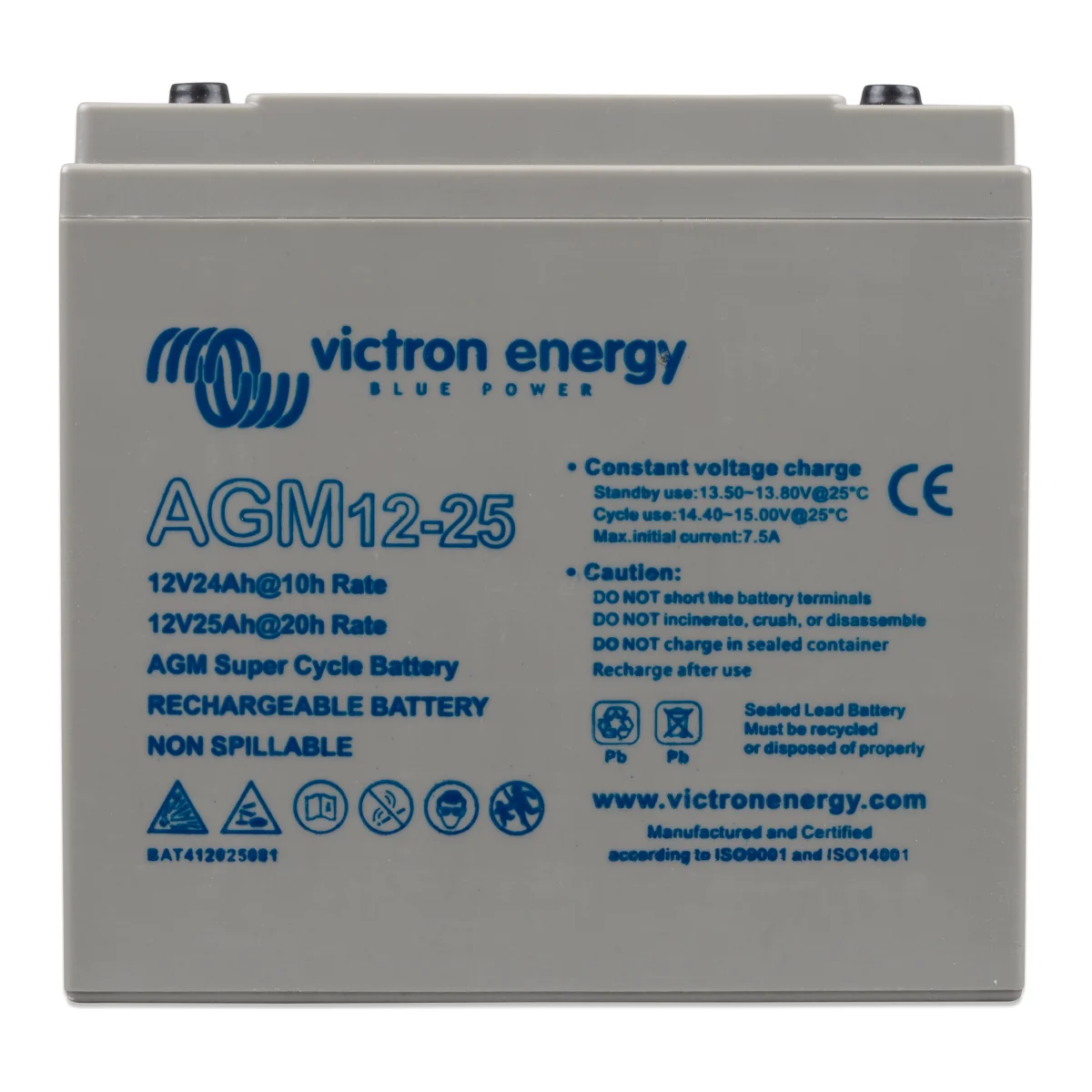 Victron Energy 12V/25Ah AGM Super Cycle Batt. (M5)