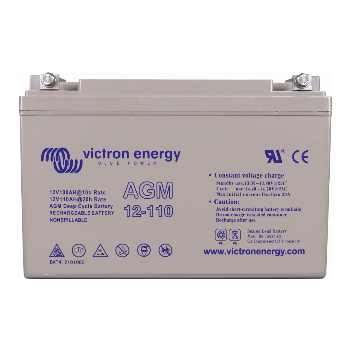 Victron Energy 12V/110Ah AGM Deep Cycle Batt.