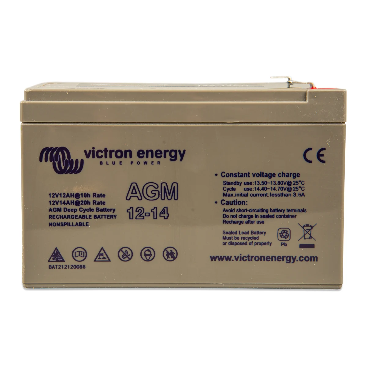 Victron Energy 12V/60Ah AGM Deep Cycle Batt.
